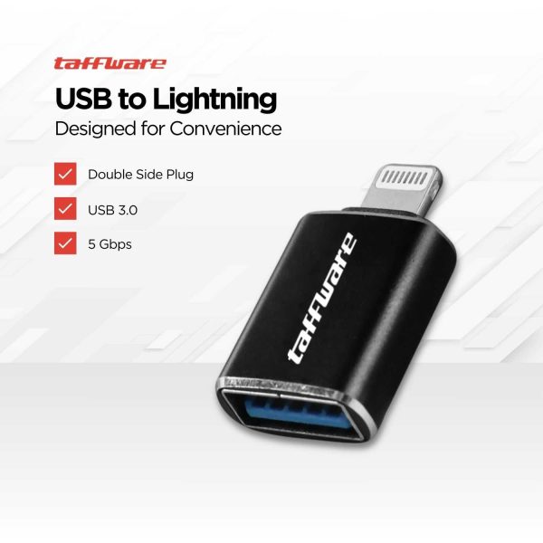 Taffware Lightning to USB Female OTG Adapter - NO14