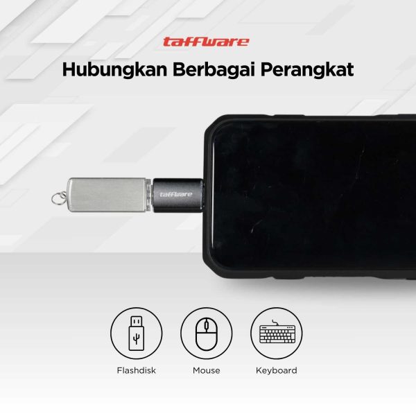 Taffware Lightning to USB Female OTG Adapter - NO14
