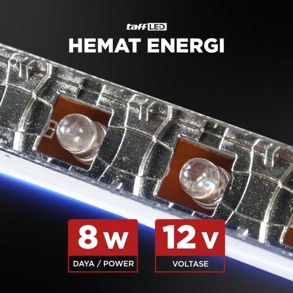TaffLED Lampu Kabut Mobil Car Foglamp DRL LED Cool White 12V 8W 1 PCS - QC