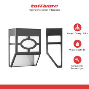 TaffLED Lampu Dinding Solar LED Outdoor Waterproof 2V - OO10