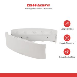 TaffLED Lampu Dinding Hias LED Outdoor Aluminium 10W Warm White - RL-B15