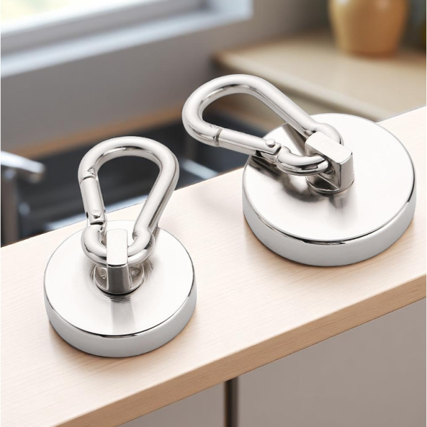 Taffware Magnet Gantungan Serbaguna Carabiner Hook Neodymium 46kg - L36