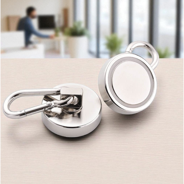 Taffware Magnet Gantungan Serbaguna Carabiner Hook Neodymium 46kg - L36