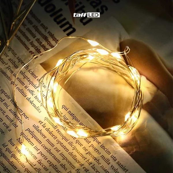 TaffLED Lampu Hias String Lights IP65 USB 100 LED 10M Warm White - TDC-01