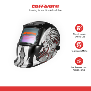 TaffGUARD Helm Las Otomatis Auto Darkening Welding Helmet Terminator - HW-013