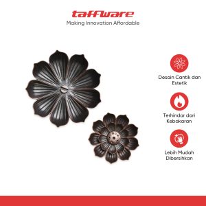 TaffHOME Tempat Dupa Three Layer Lotus Incense Holder Zinc Alloy - YJ-T1