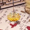 TaffHOME Tempat Dupa Three Layer Lotus Incense Holder Zinc Alloy - YJ-T1