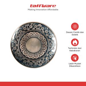TaffHOME Tempat Dupa Stick Incense Holder Metal Plate Lotus - HS9