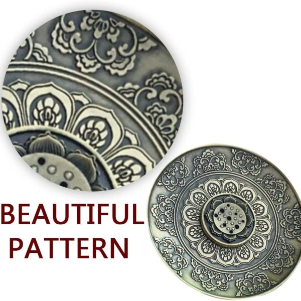TaffHOME Tempat Dupa Stick Incense Holder Metal Plate Lotus - HS9