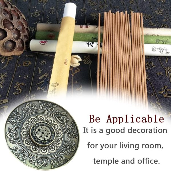 TaffHOME Tempat Dupa Stick Incense Holder Metal Plate Lotus - HS9