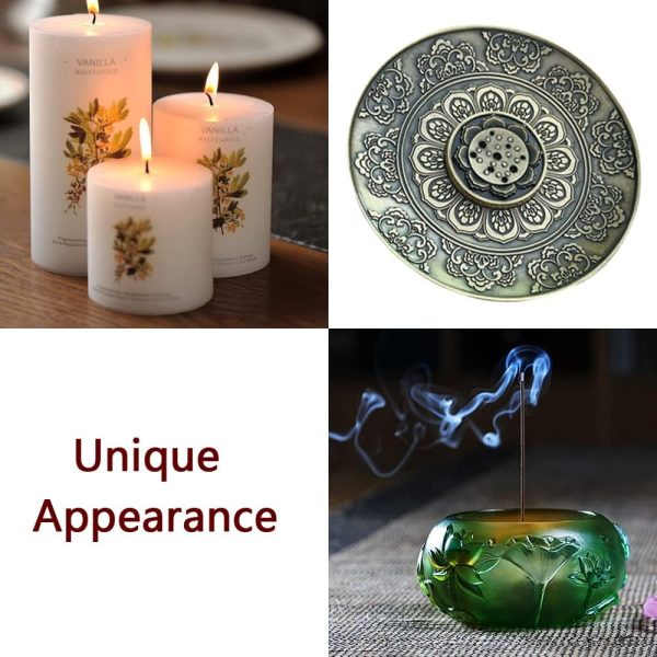 TaffHOME Tempat Dupa Stick Incense Holder Metal Plate Lotus - HS9
