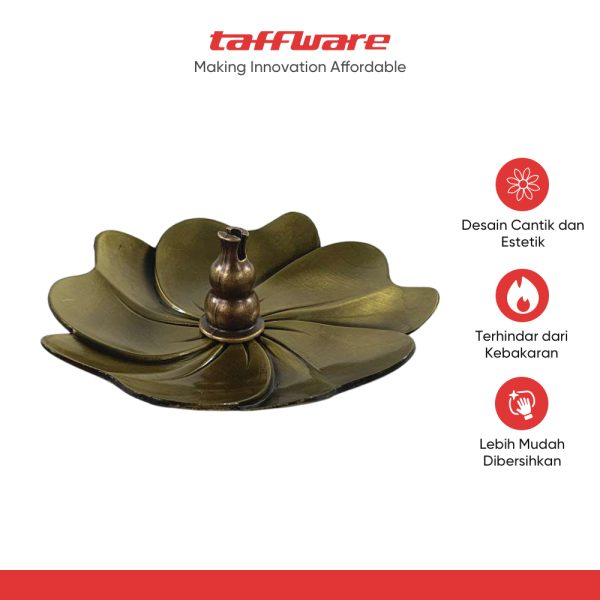 TaffHOME Tempat Dupa Cherry Blossom Gourd Holder Zinc Alloy - LS-01
