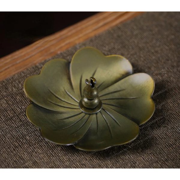 TaffHOME Tempat Dupa Cherry Blossom Gourd Holder Zinc Alloy - LS-01