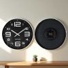 TaffHOME Jam Dinding Bulat Quartz Creative Design Modern 29cm - H6588