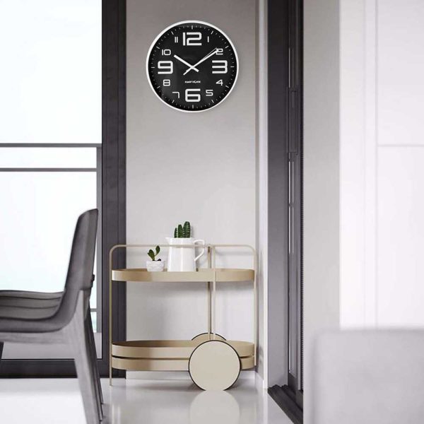 TaffHOME Jam Dinding Bulat Quartz Creative Design Modern 29cm - H6588