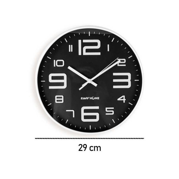 TaffHOME Jam Dinding Bulat Quartz Creative Design Modern 29cm - H6588
