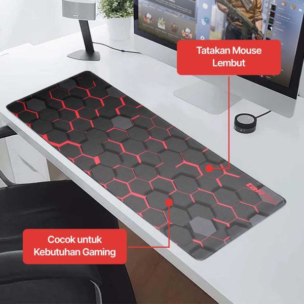 TaffGO Gaming Mouse Pad XL Desk Mat 800x300x2mm - RO53