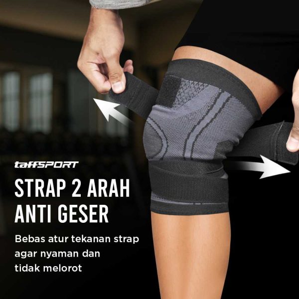 TaffSPORT Pelindung Lutut Olahraga Knee Support Sport Fitness - A-7720