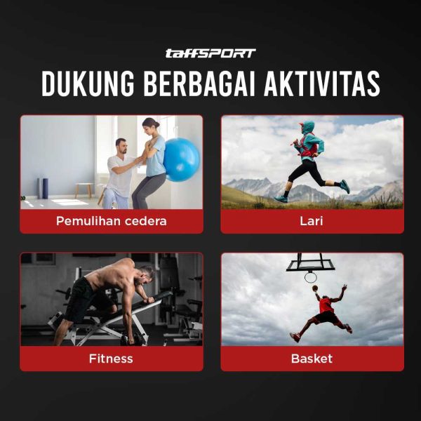 TaffSPORT Pelindung Lutut Olahraga Knee Support Sport Fitness - A-7720