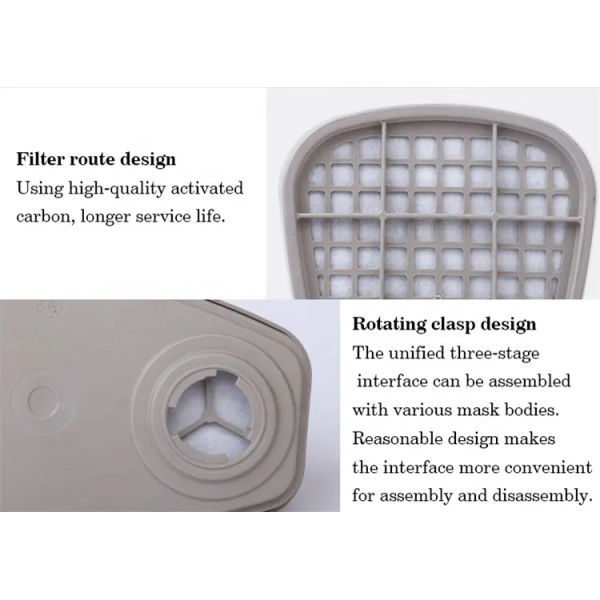 TaffGuard Cartridge Filter Masker Gas Respirator Carbon 2 PCS - 6200