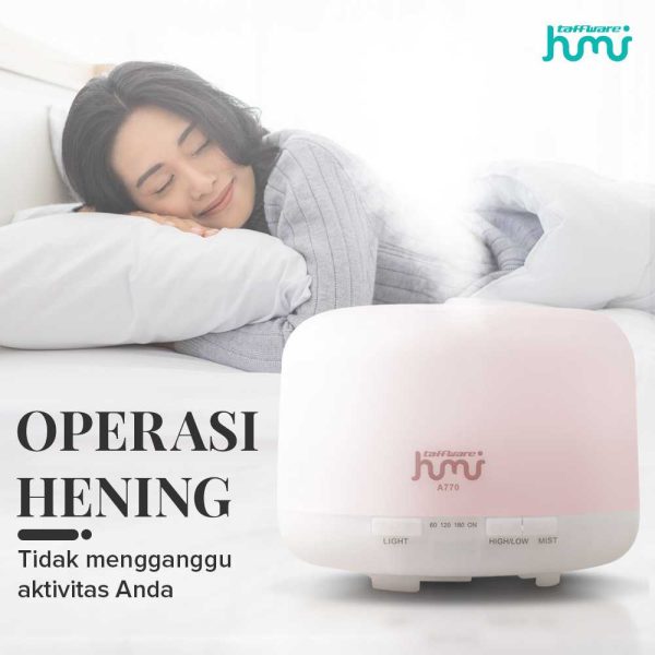 Taffware HUMI Air Humidifier Mini Ultrasonic Aroma Light 500ml Remote - A770