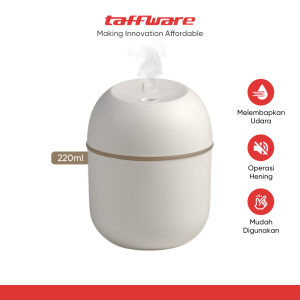 Taffware HUMI Air Humidifier Mini Car Ultrasonic Diffuser LED 220ml - JS04