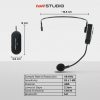 TaffSTUDIO Wireless Microphone 2.4G Headset 2 PCS with Receiver - SI02