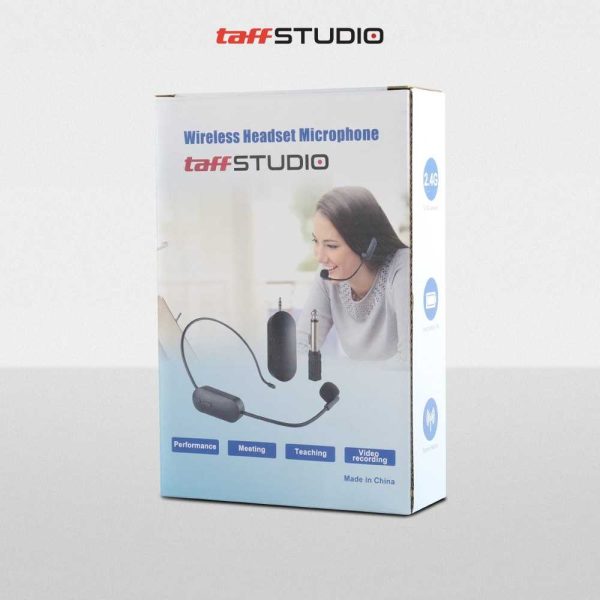 TaffSTUDIO Wireless Microphone 2.4G Headset 2 PCS with Receiver - SI02