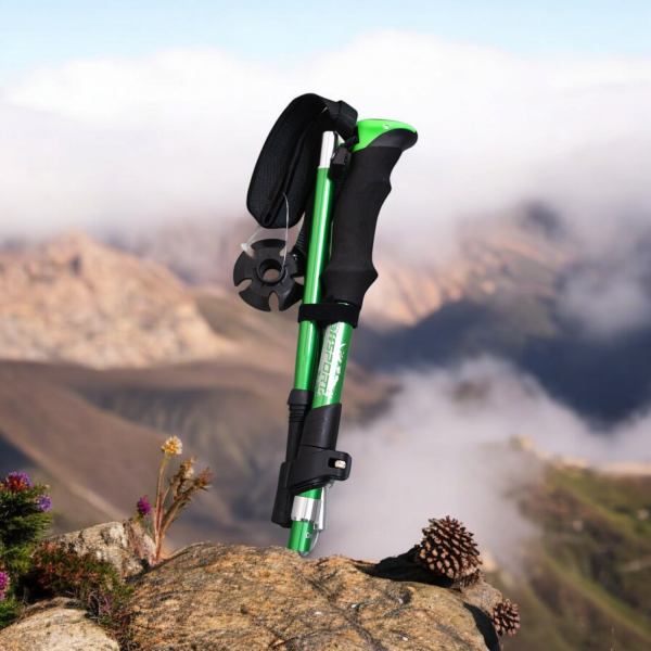 TaffSPORT Tongkat Hiking Lipat Trekking Pole Aluminium Alloy 110cm - 101