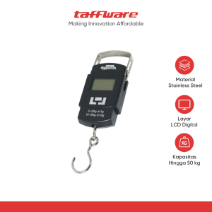Taffware Digipounds Timbangan Tas Gantung Digital Scale 50kg 0.01kg - WH-A08