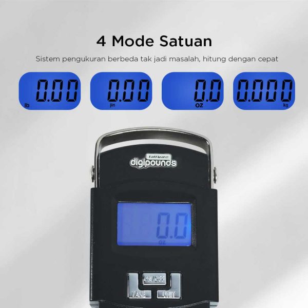 Taffware Digipounds Timbangan Tas Gantung Digital Scale 50kg 0.01kg - WH-A08