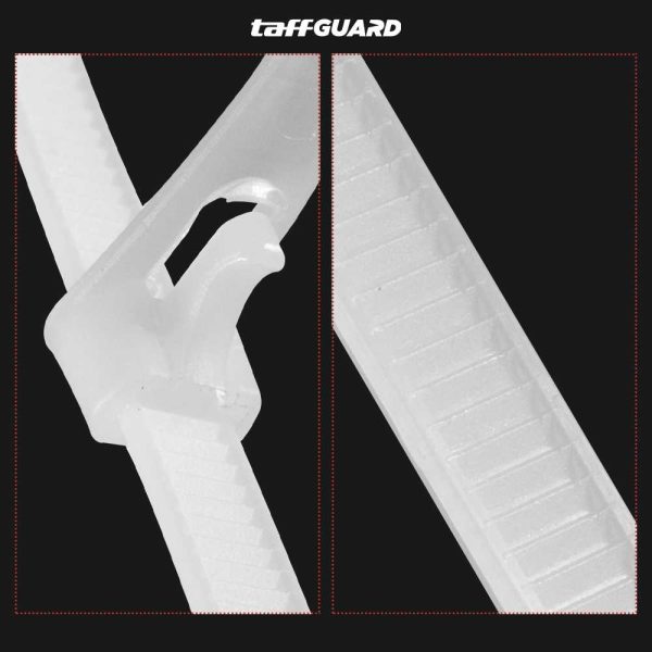 TaffGUARD Kabel Ties Zip Cable Organizer Reusable 8x450mm 100 PCS - NL816