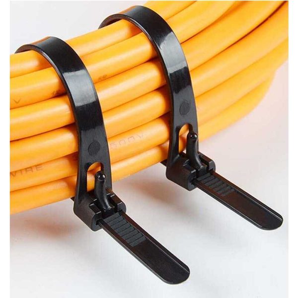 TaffGUARD Kabel Ties Zip Cable Organizer Reusable 8x400mm 100 PCS - NL816