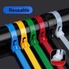 TaffGUARD Kabel Ties Zip Cable Organizer Reusable 8x300mm 100 PCS - NL816