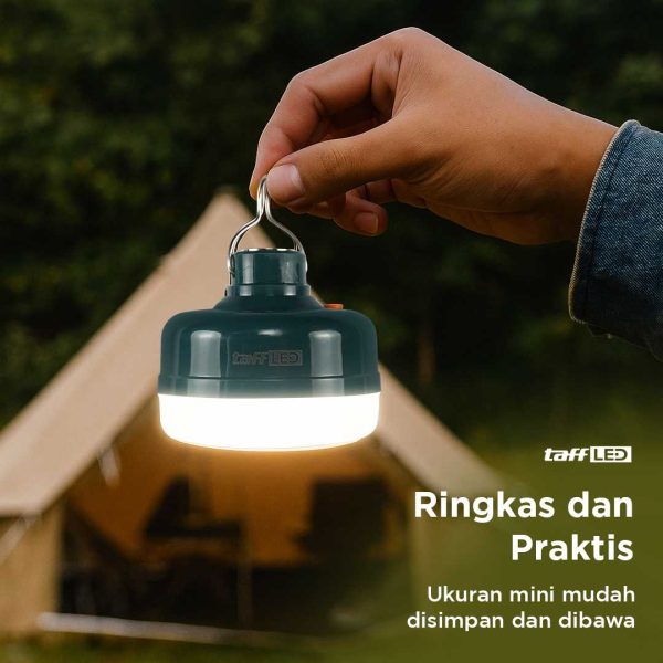 TaffLED Lampu LED Camping Gantung Waterproof Cool White 1200mAh 12W - V51