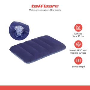 TaffSPORT Bantal Angin Inflatable PVC Neck Pillow High Rest