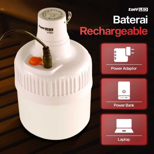 TaffLED Lampu LED Camping Gantung Waterproof Natural White 50W - V-50