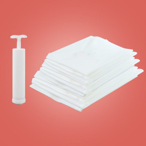 TaffPACK Kantong Plastik Pakaian Vacuum Bag 10PCS with Hand Pump - WH021