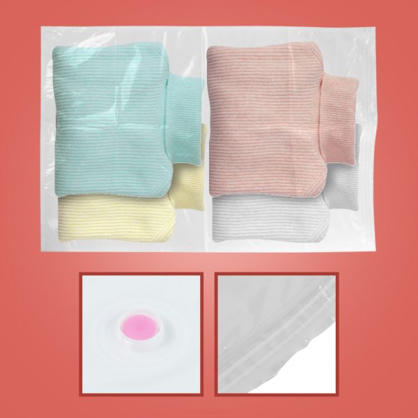 TaffPACK Kantong Plastik Pakaian Vacuum Bag 10PCS with Hand Pump - WH021
