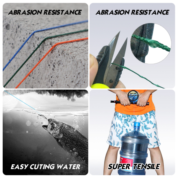 TaffSPORT Senar Tali Pancing 4 Braided Fishing Line Strong PE 300M - DM3