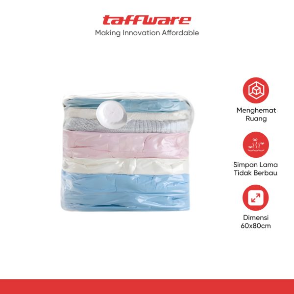 TaffPACK Kantong Plastik Pakaian Baju Selimut Laundry Vacuum Bag - YB11