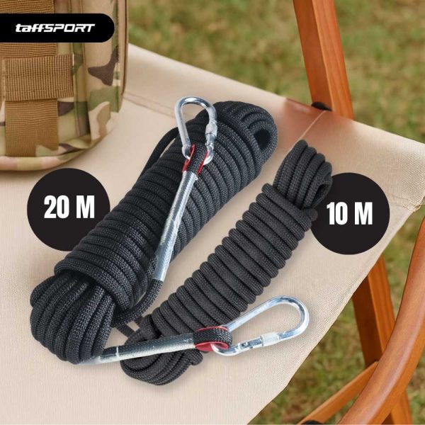 TaffSPORT Tali Paracord Panjat Tebing Climbing Rope 10mm Steel Buckle - P4