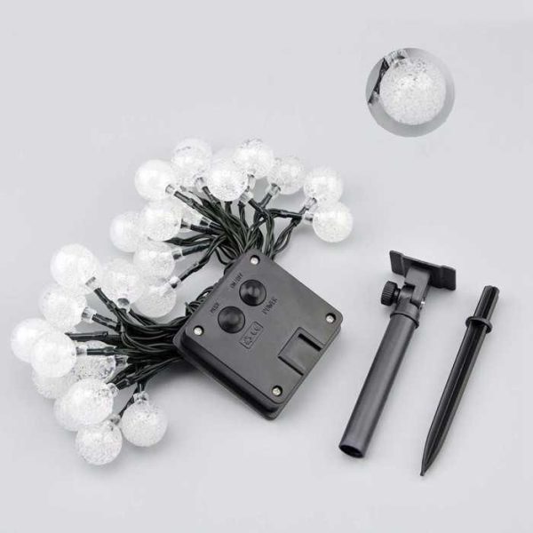 TaffLED Lampu Hias Dekorasi String Solar Panel 30 LED 8 Mode 6.5M - 896