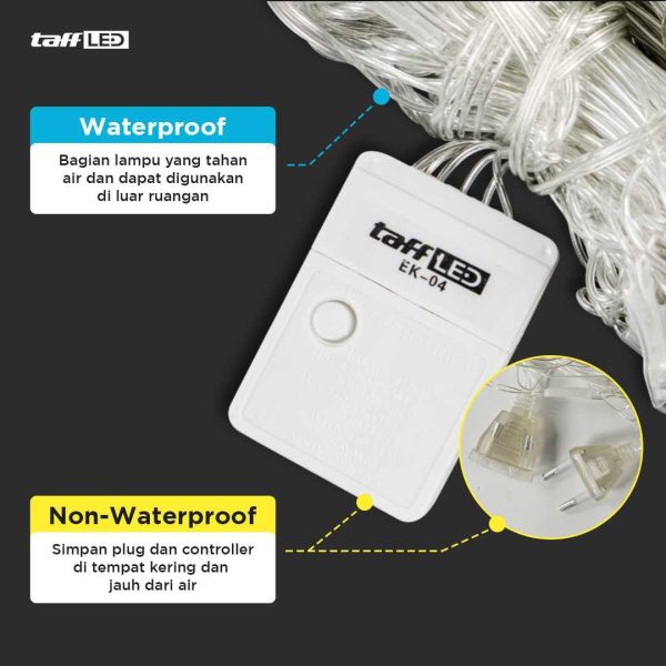 TaffLED Lampu Hias Lights Decoration USB Plug 3 x 2 Meter - EK-04