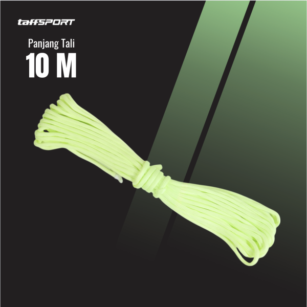 TaffSPORT Tali Paracord Tenda Camping Luminous 7 Core 4mm 10M - SS02