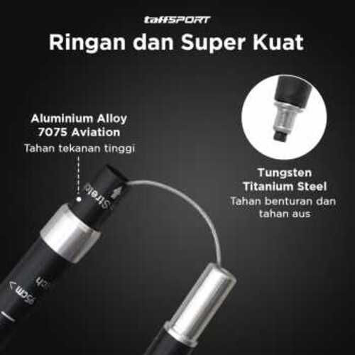 TaffSPORT Tongkat Hiking Lipat Trekking Pole Aluminium Alloy 110cm - 101
