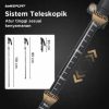 TaffSPORT Tongkat Hiking Lipat Trekking Pole Aluminium Alloy 110cm - 101