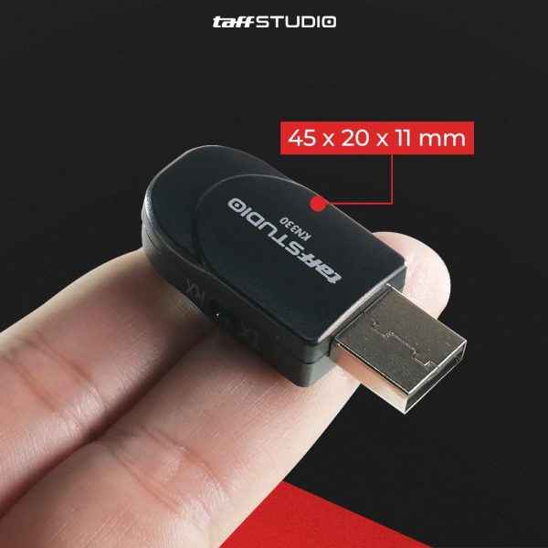 TaffSTUDIO 2 in 1 USB Audio Bluetooth 5.0 Transmitter & Receiver - KN330