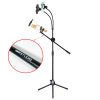 TaffSTUDIO Microphone Standing Tripod with 2 x Smartphone Holder - NB-03