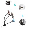 TaffSTUDIO Microphone Standing Tripod with 2 x Smartphone Holder - NB-03